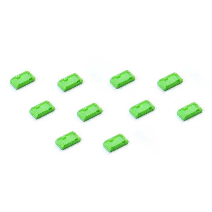 SMARTKEEPER Mini \"Micro-USB-B Port\" Blocker grün   10 Stk.