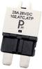 PARTS PTT Circuit Breaker Standard, type 3, Manual Reset, 25A C001-102-0096 Sicherungsautomat 25 A Weiß 1 St.