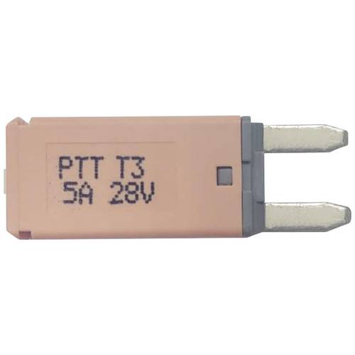 PARTS PTT Circuit Breaker Mini, type 3. Manual Reset, 5A C001-102-0061 Kfz Standard Flachsicherung 5 A Hellbraun 1 St.