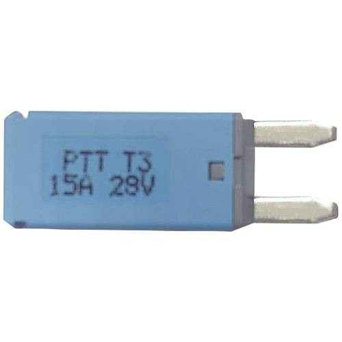 PARTS PTT Circuit Breaker Mini, type 3. Manual Reset, 15A C001-102-0064 Kfz Standard Flachsicherung 15 A Blau 1 St.