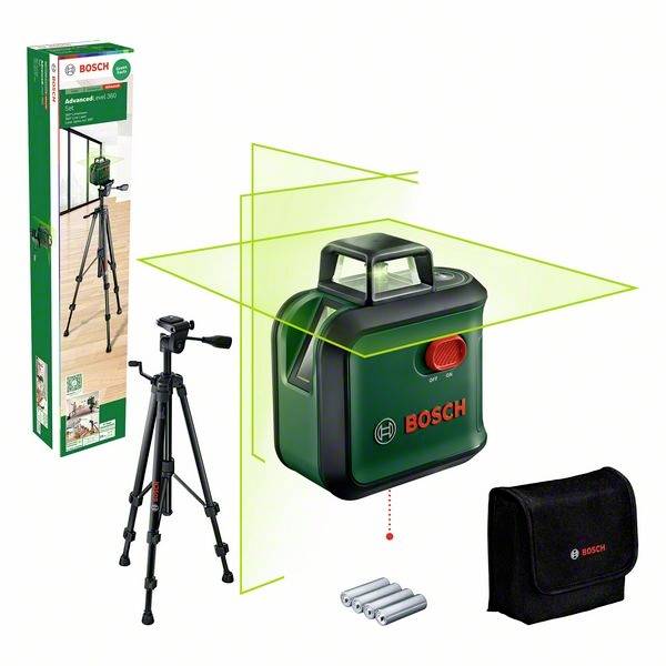 Bosch Home and Garden AdvancedLevel 360 Set Kreuzlinienlaser   Reichweite (max.): 24 m