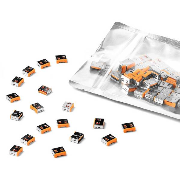 Smartkeeper USB-A Port Schloss UL03P2OR 100er Set Orange ohne Schlüssel UL03P2OR