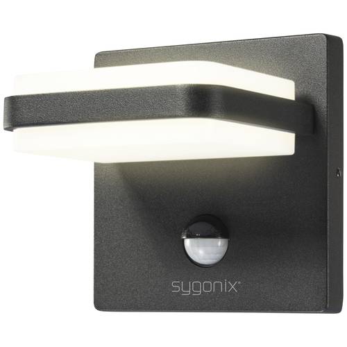 Thumbnail - Sygonix SY-6028442 LED-Wandleuchte mit Bewegungsmelder EEK: F (A - G) SMD LED 10.8 W Schwarz