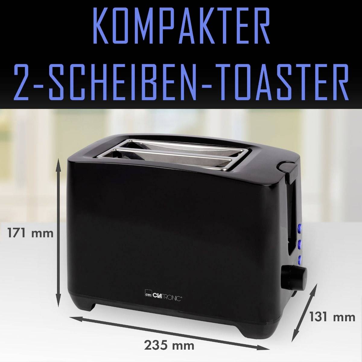 Bomann DA Toaster 2-Scheiben CTC TA 3801 sw-11