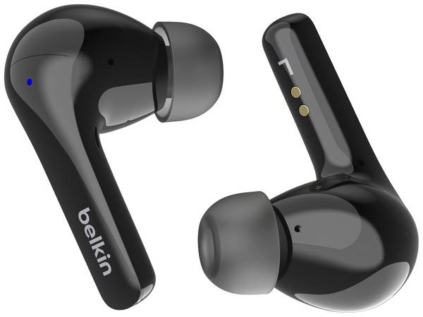 Belkin SoundForm Motion  In Ear Headset Bluetooth® Stereo Schwarz Noise Cancelling Headset, Ladecase, Schweißresistent Sport