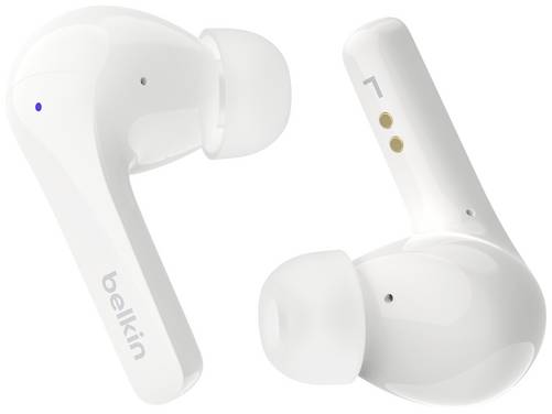 Belkin SoundForm Motion  In Ear Headset Bluetooth®  Weiß  Headset, Ladecase, Schweißresistent
