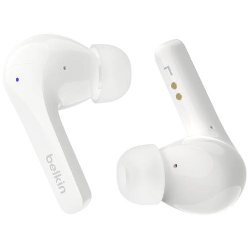 Belkin SoundForm Motion In Ear Headset Bluetooth® Weiß Headset, Ladecase, Schweißresistent