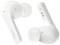 Kabellose, weiße In-Ear-Kopfhörer mit ergonomischem Design, zeigen die Marke "belkin". Geeignet für Musik und Anrufe unterwegs.