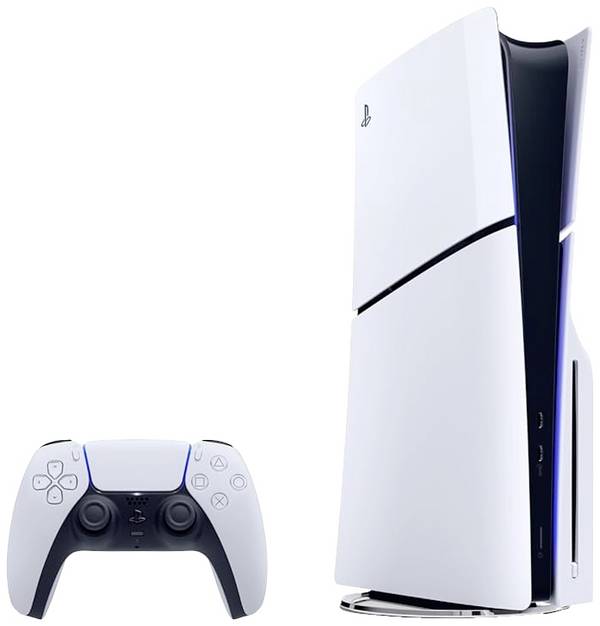 Sony PlayStation® 5 Konsole Slim Standard Edition 1 TB mit Laufwerk Weiß/Schwarz