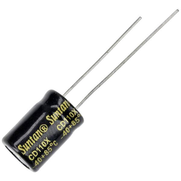 Suntan TS13DE1E221MSB040R 220uF 25V +/-20% 8*12mm P:3.5mm Radial A...