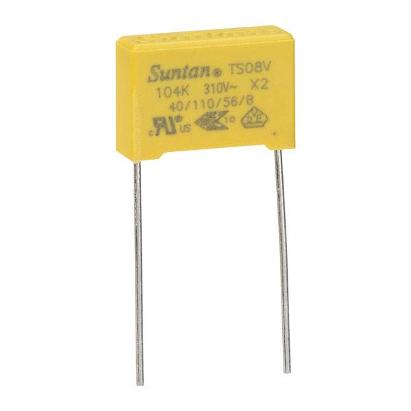Suntan TS08V0A9104KAB0E0R 1 St. Folienkondensator 0.1 µF 310 V 10 % 15 mm (L x B) 12 mm x 18 mm