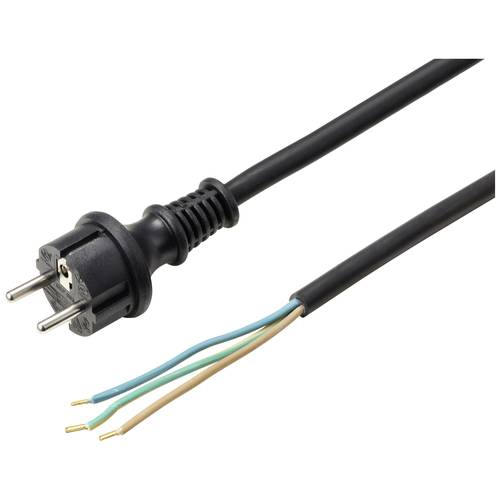 Sygonix SY-6029112 Strom Anschlusskabel Schwarz 4.50 m