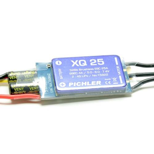 Pichler Modellbau XQ+ 25 Flugmodell Brushless Flugregler Belastbarkeit (max. A): 35 A