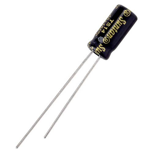 Suntan TS14011E100MSB030R Elektrolyt-Kondensator 2 mm 10 µF 25 V 20 % (L x B) 11 mm x 5 mm 1 St.