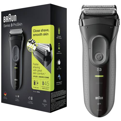 Thumbnail - Braun Series 3 3000s 3-3000sb Folienrasierer Schwarz