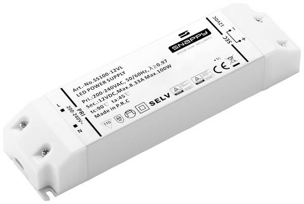 Dehner Elektronik SS 100-24VL LED-Trafo, LED-Treiber Konstantspannung 100 W 4.17 A 24 V/DC Überspannung, Überlastschutz, Möbelzulassung 1 St.