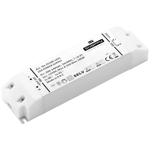 Dehner Elektronik SS 100-24VL LED-Trafo, LED-Treiber Konstantspannung 100 W 4.17 A 24 V/DC Überspannung, Überlastschutz,...