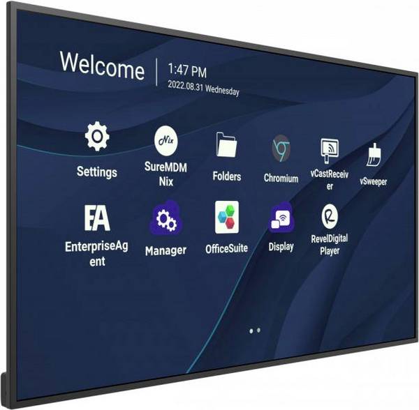 Viewsonic CDE4330 Digital Signage Display EEK: G (A - G) 109.2 cm (43 Zoll) 3840 x 2160 Pixel 24/7 Portrait Modus, Flicker Free Technologie, Lautsprecher integriert, Interner Speicher