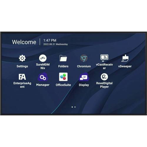 Viewsonic CDE7530 Digital Signage Display EEK: G (A - G) 190.5 cm (75 Zoll) 3840 x 2160 Pixel 24/7 Portrait Modus, Flick...