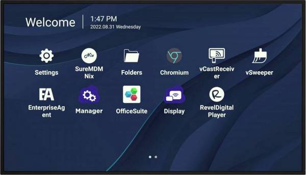 Viewsonic CDE9830 Digital Signage Display EEK: G (A - G) 248.9 cm (98 Zoll) 3840 x 2160 Pixel 24/7 Portrait Modus, Flicker Free Technologie, Lautsprecher integriert, Interner Speicher