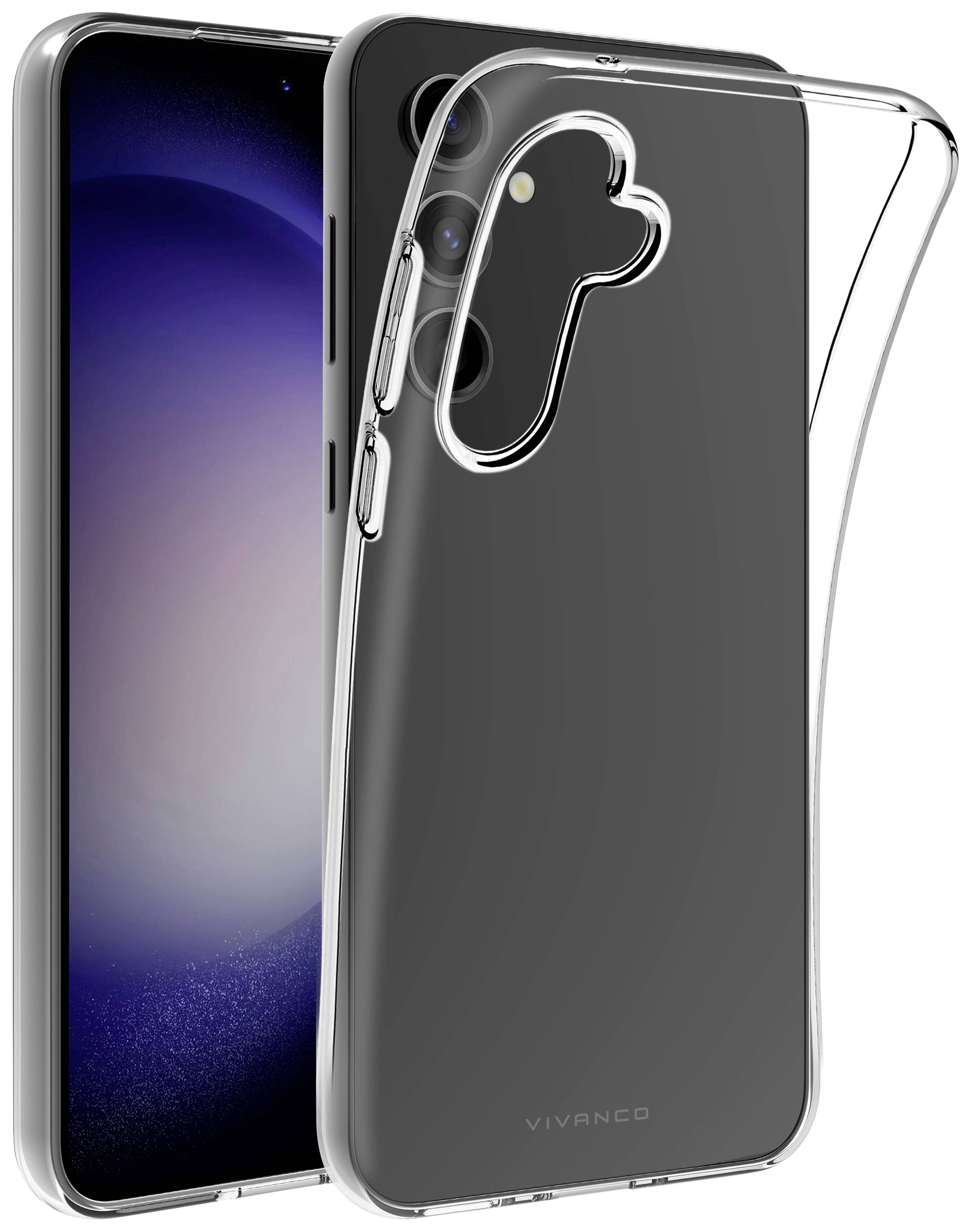 VIVANCO SSCVVSGS23FET Backcover Samsung Galaxy S23 FE Transparent Induktives Laden
