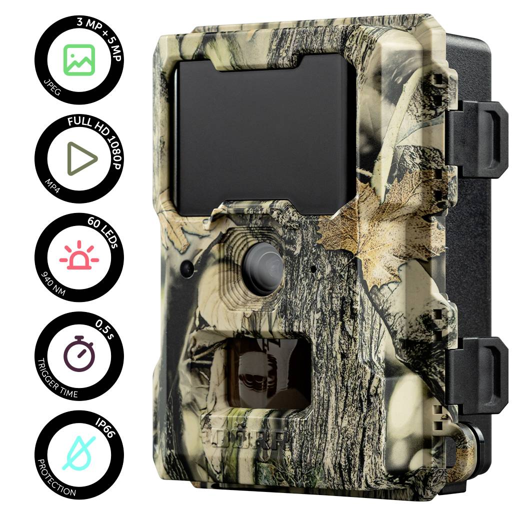 DÖRR SnapShot Mini 5.0 Pro Wildkamera 5 Megapixel Black LEDs, Tonaufzeichnung, Zeitrafferfunktion Camouflage-26