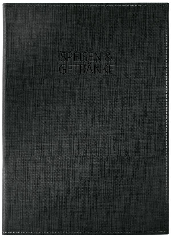 Sigel Speisekarten-Mappe SM131 Schwarz 1 St.