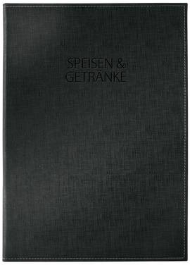 Sigel Speisekarten-Mappe SM131 Schwarz 1 St.