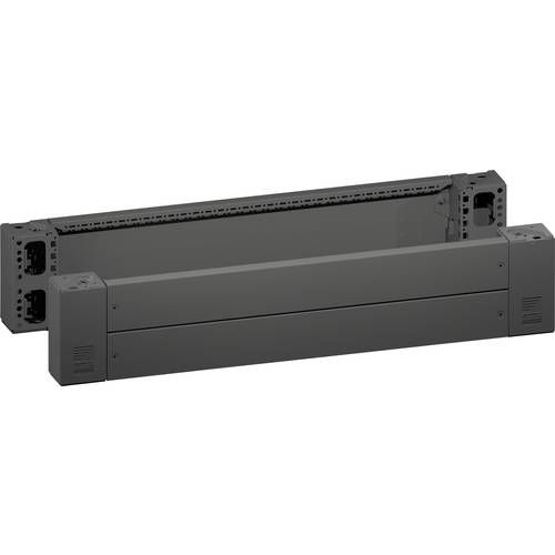 VX Sockel-Eckstück mit Sockel-Blende, vorne und hinten, H: 200 mm, für B: 1000 mm, Stahlblech Sockelvorder-/rückseite 86...