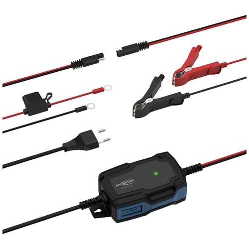 Ansmann BC 6-12V / 1 A 1001-0142 Kfz-Ladegerät, Werkstattladegerät, Automatikladegerät, Batterieüberwachung 6 V, 12 V 1 ...