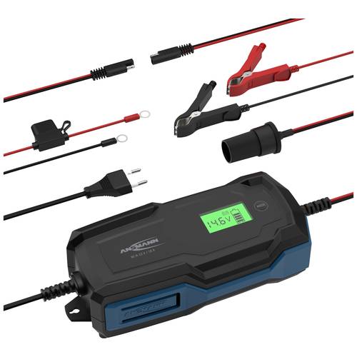 Ansmann BC 6-12V / 10 A 1001-0146 Kfz-Ladegerät, Werkstattladegerät, Batterieüberwachung, Kfz-Batterietester 6 V, 12 V 2...