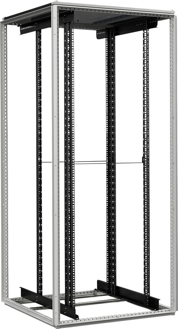 Rittal 1182095 Netzwerkschrank-Schienen (B x H x T) 800 x 2000 x 1000 mm 42 HE Grau