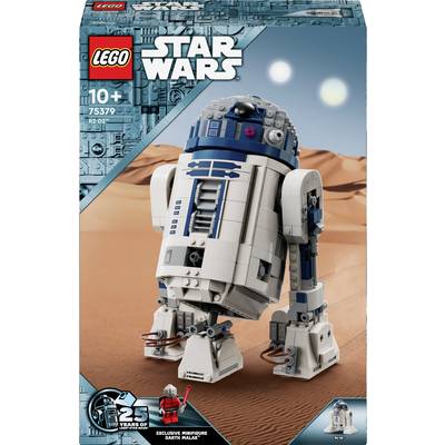 LEGO-Set 'Star Wars R2-D2'; Bausteine für R2-D2-Modell auf Wüstenhintergrund; geeignet ab 10 Jahren; inklusive exklusiver Minifigur.