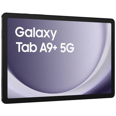 Ein Tablet mit dem Schriftzug 'Galaxy Tab A9+ 5G' auf dem Bildschirm.