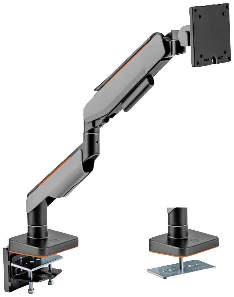 ROLINE LCD-Arm, Tischmontage, Gasfeder, 5 Gelenke, 17-49 Zoll, bis 20 kg