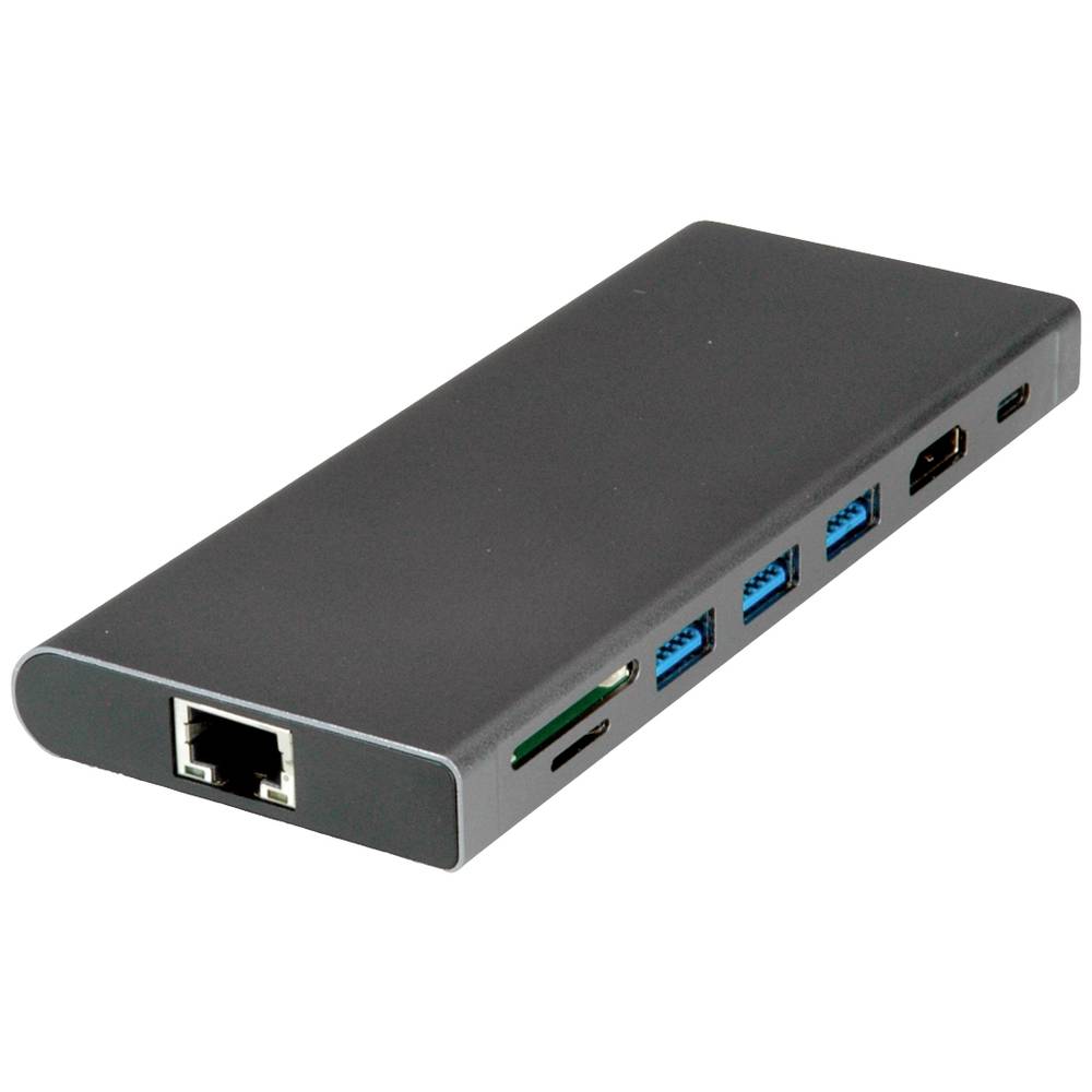 Value 12991138 USB-C dockingstation Geschikt voor merk: Universeel Geïntegreerde kaartlezer, USB-C P