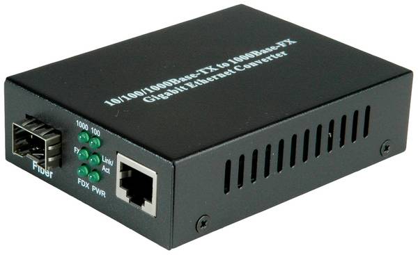 VALUE Gigabit Ethernet Konverter, RJ-45 - SFP