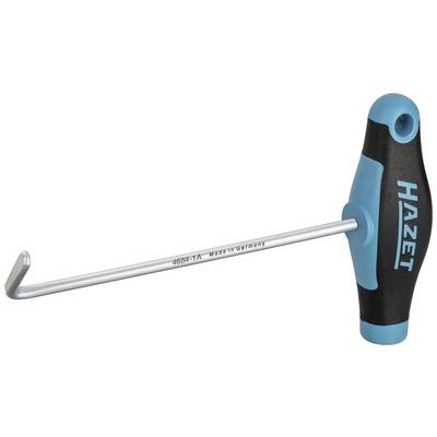 T-förmiger Sechskantschlüssel von Hazet, mit langem Metallstab und ergonomischem Griff in Blau und Schwarz.