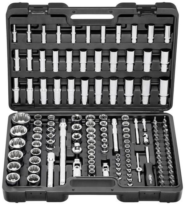 Vigor  Steckschlüssel-Bit-Einsatz-Set  1/2", 1/4", 3/8" 133teilig V5461