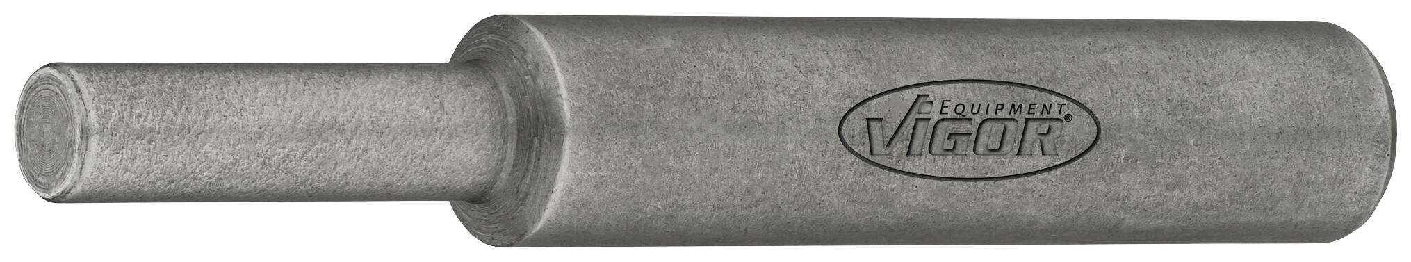 Ein zylindrisches Metallwerkzeug mit Griff, Markenname 'Vigor' eingraviert, geeignet für den Einsatz in der Werkstatt oder Lager.