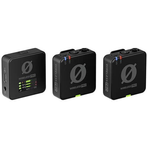 RODE Microphones Wireless PRO Ansteck Funkmikrofon-Set Übertragungsart (Details):Digital inkl. Kabel, inkl. Klammer, ink...