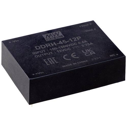 MEAN WELL DDRH-45-48P DC/DC-Wandler, Print 48 V/DC Anzahl Ausgänge:1 x Inhalt 1 St.