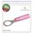 Tüte mit 50 rosa Kabelschuhen, Typ Ringöse M8, für Kabelquerschnitte von 0,5-1,5mm². Marke 'Quadrios', Artikelnummer 23C519.