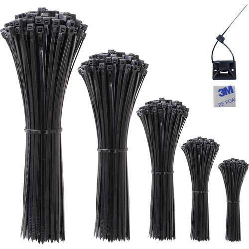 Quadrios 23CA239 23CA239 Kabelbinder Schwarz UV-stabilisiert 520 St.