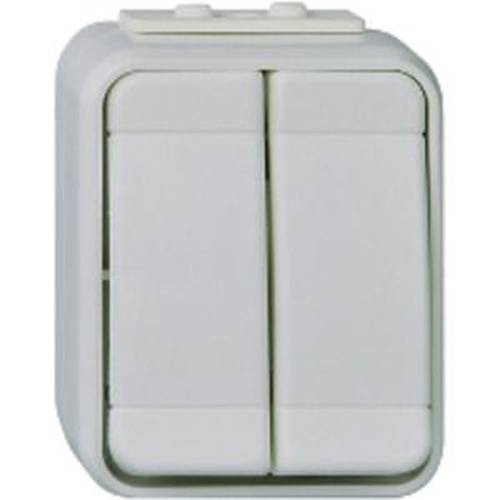 ELSO 442509 ELSO Doppeltaster 442509 10A AquaTop licht/basaltgrau 1 St.