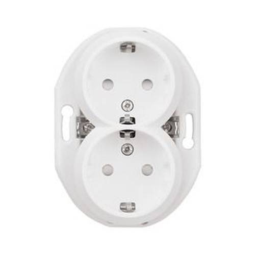 ELSO WDE011122 ELSO Doppelsteckdose WDE011122 KS ws Renova Weiß 1 St.