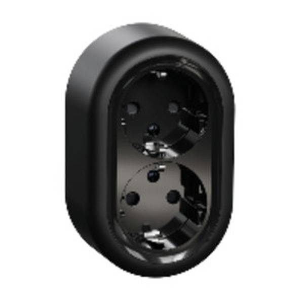 ELSO WDE015996 ELSO Doppelsteckdose RENOVA schwarz 16A 1 St.