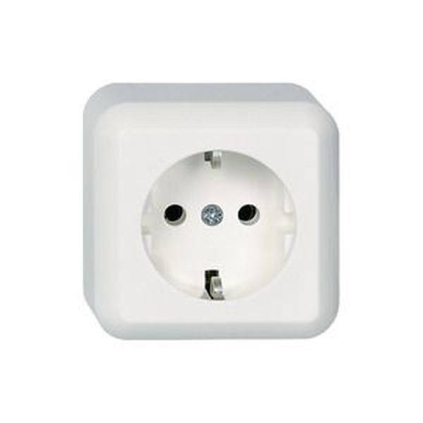 ELSO 385004 ELSO AP-Steckdose 385004 16A CONTURA reinweiß Steckdose Contura Weiß 1 St.