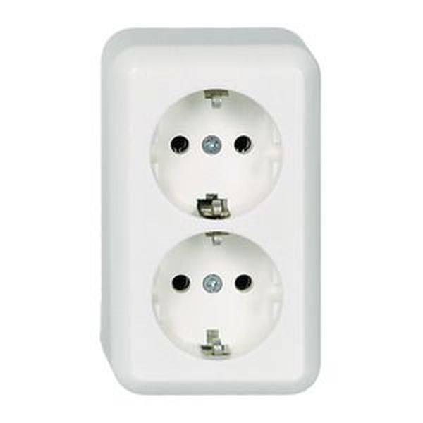 ELSO 395404 ELSO AP-Steckdose 395404 2fach 16A CONTURA reinweiß Weiß 1 St.