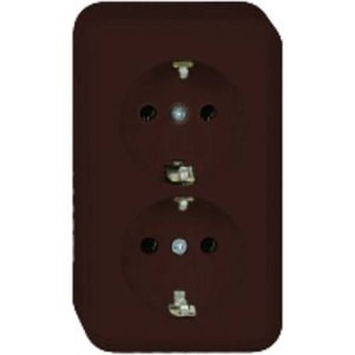 ELSO 395402 ELSO AP-Steckdose 395402 2fach 16A CONTURA braun 1 St.
